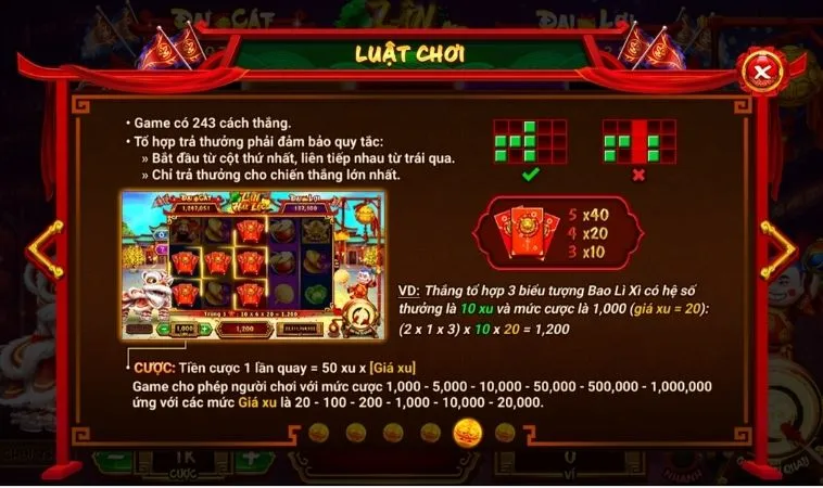 Luật chơi Nổ Hũ Lân Hái Lộc Tại GO88