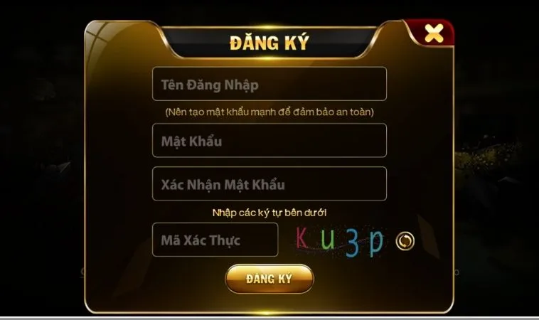 Biểu mẫu đăng ký GO88